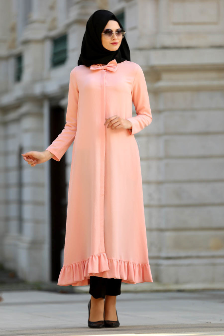 New Kenza - Salmon Pink Hijab Tunic 21060SMN