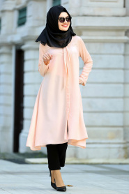 New Kenza - Salmon Pink Hijab Tunic 2113SMN - Thumbnail