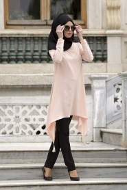 New Kenza - Salmon Pink Hijab Tunic 2858SMN - Thumbnail
