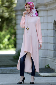 New Kenza - Salmon Pink Hijab Tunic 2867SMN - Thumbnail