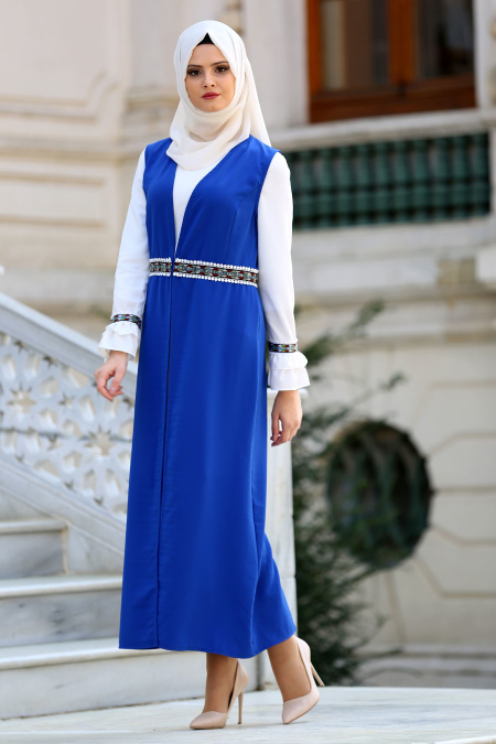 New Kenza - Sax Blue Hijab Suit 50471SX