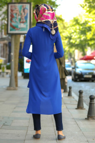 New Kenza - Sax Blue Hijab Tunic 2006SX - Thumbnail