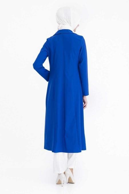 New Kenza -Sax Mavi İkili Tunik - 3