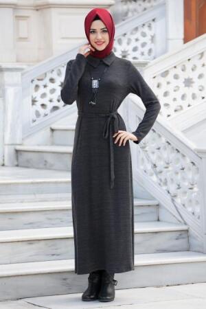 New Kenza - Siyah Elbise - 1