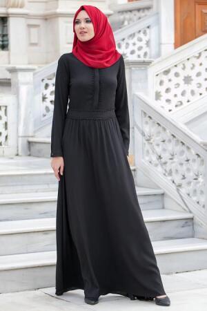 New Kenza - Siyah Elbise - 1