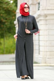 New Kenza - Smoke Color Hijab Jumpsuit 50650FU - Thumbnail