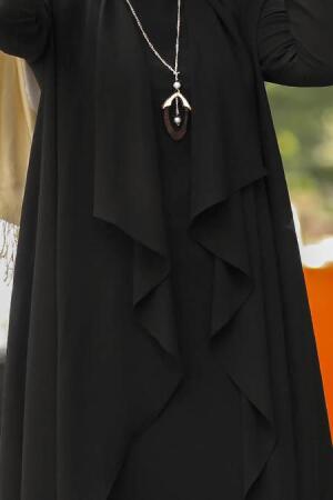 New Kenza - Üçlü Siyah Tesettür Takım 51131S - 2