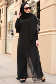 Noir- Nayla Collection - Combinaison Hijab 1045S - Thumbnail