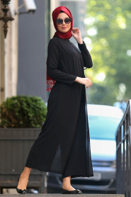 Noir - Nayla Collection - Combinaison Hijab 5017S - Thumbnail