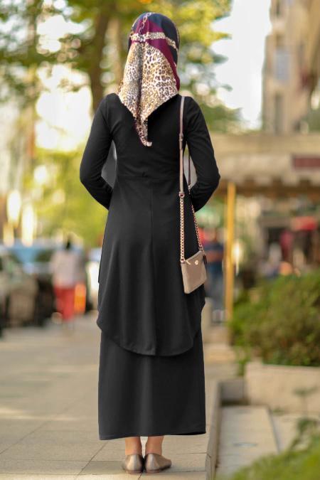 Noir - Nayla Collection - Combination Hijab 10280S - 3
