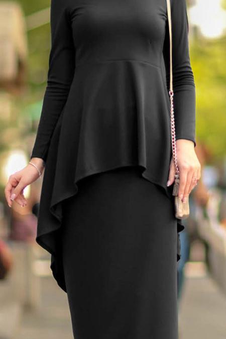 Noir - Nayla Collection - Combination Hijab 10280S - 4