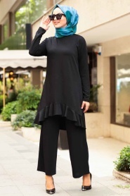 Noir - Nayla Collection - Combination Hijab - 153S - Thumbnail