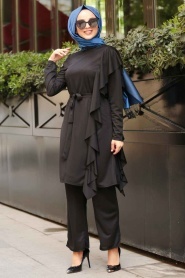 Noir - Nayla Collection - Combination Hijab - 2207S - Thumbnail