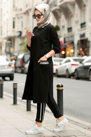 Noir - Nayla Collection - Combination Hijab 2380S - Thumbnail