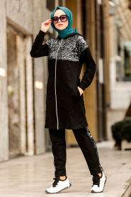 Noir-Nayla Collection - Combination Hijab 30240S - Thumbnail