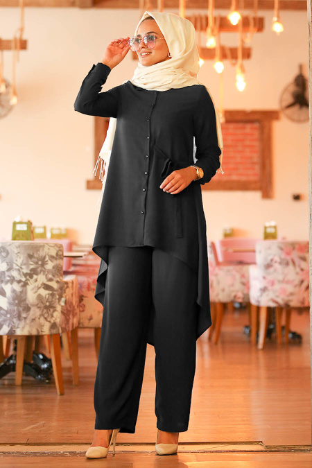 Noir-Nayla Collection - Combination Hijab 5044S