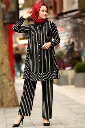 Noir - Nayla Collection - Combination Hijab 76630S - 1