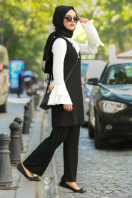 Noir- Nayla Collection - Combination Hijab 995S - Thumbnail