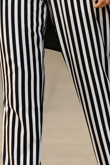 Noir- Nayla Collection - hijab Pantalon 20801S - 4