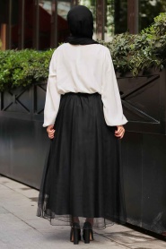 Noir - Nayla Collection - Jupe Hijab - 1003S - Thumbnail