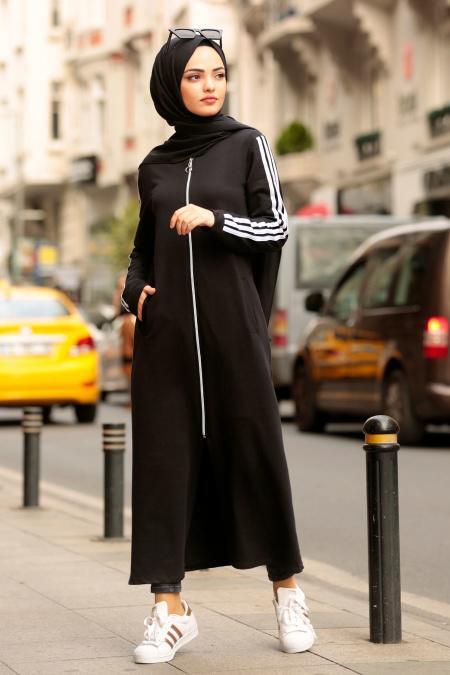 Noir - Nayla Collection - Robe Hijab 1001S - 1