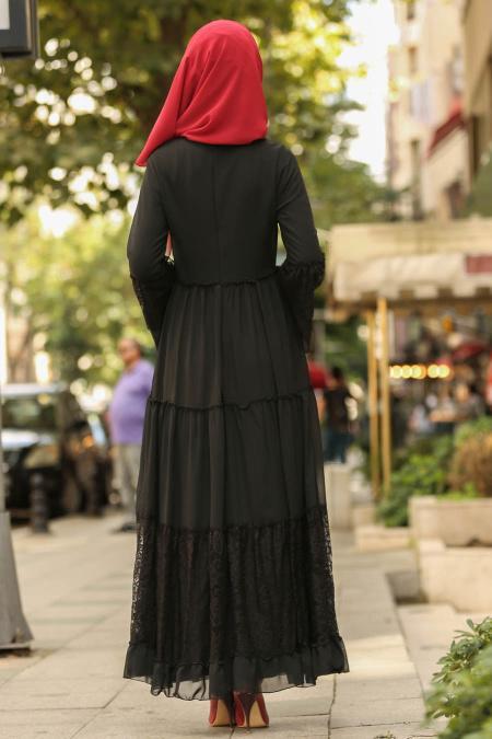 Noir - Nayla Collection - Robe Hijab 100415S - 3