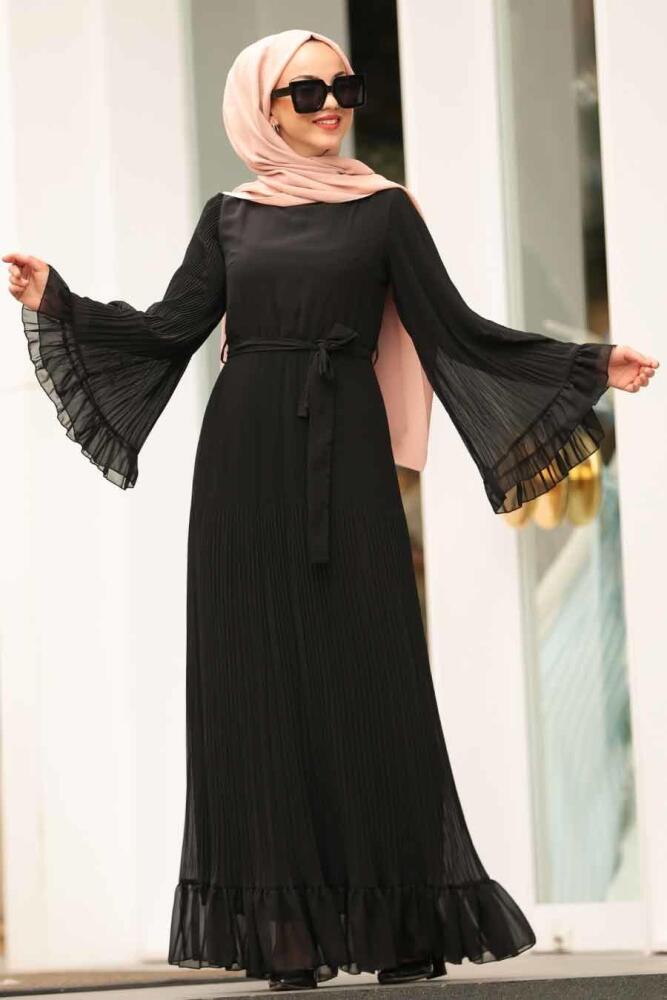 Noir - Nayla Collection - Robe Hijab - 1310S - 2