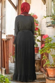 Noir - Nayla Collection - Robe Hijab - 1340S - Thumbnail