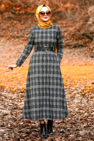 Noir - Nayla Collection - Robe Hijab 1600S - Thumbnail