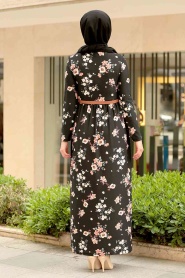 Noir - Nayla Collection - Robe Hijab - 16394S - Thumbnail
