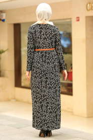 Noir - Nayla Collection - Robe Hijab - 16397S - Thumbnail