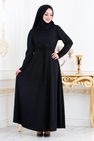 Noir - Nayla Collection - Robe Hijab 20960S - 1