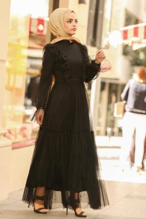 Noir - Nayla Collection - Robe Hijab 3170S - 1