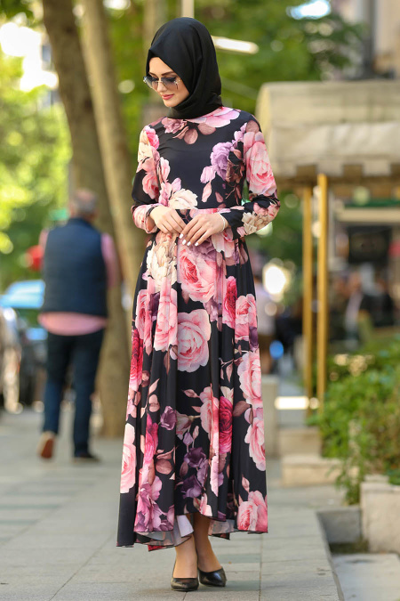 Noir - Nayla Collection -Robe Hijab 41570S