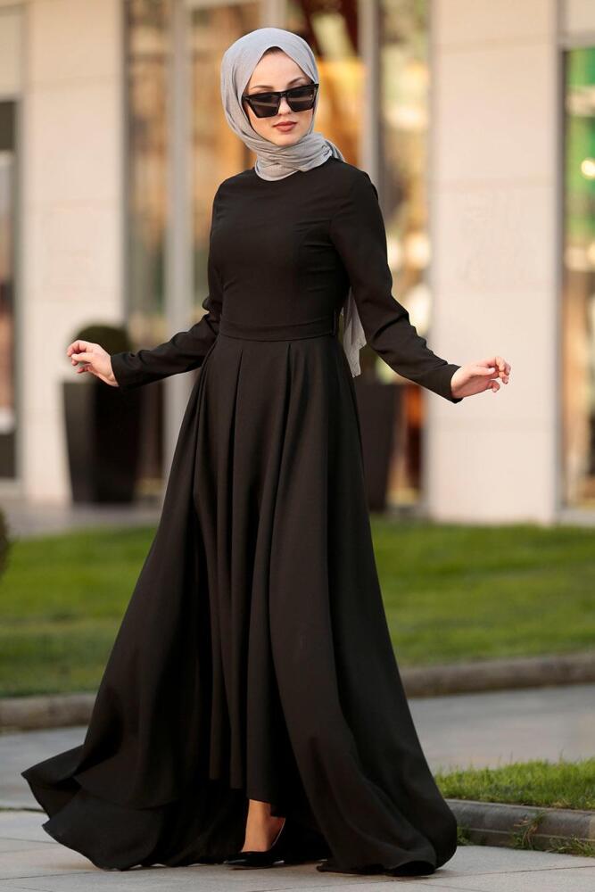 Noir- Nayla Collection - Robe Hijab 42501S - 2