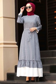 Noir - Nayla Collection - Robe Hijab - 42790S - Thumbnail