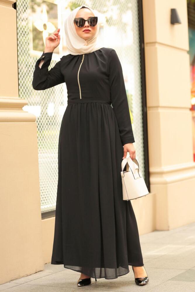 Noir - Nayla Collection - Robe Hijab - 5009S - 1