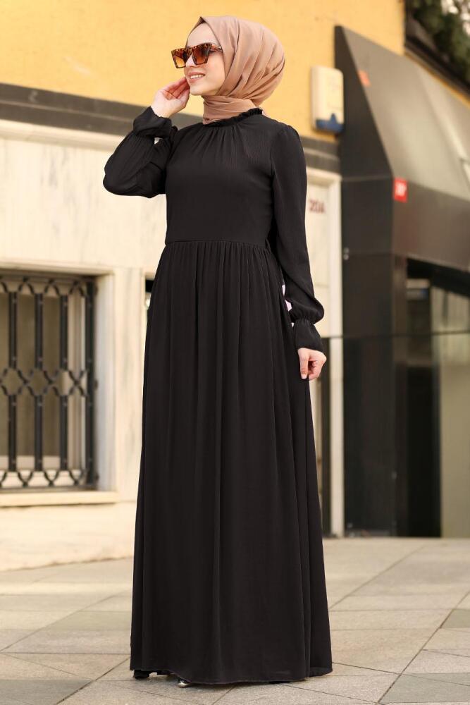 Noir - Nayla Collection - Robe Hijab 6125S - 1