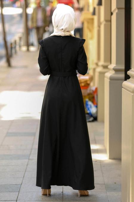 Noir - Nayla Collection - Robe Hijab 78240S - 3