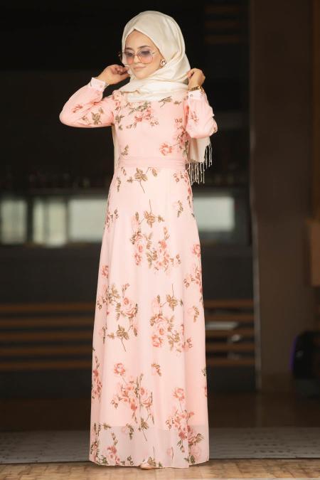 Noir - Nayla Collection - robe hijab 815204S 815204SMN - 2