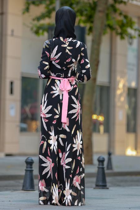 Noir - Nayla Collection - Robe Hijab 81524S - 2