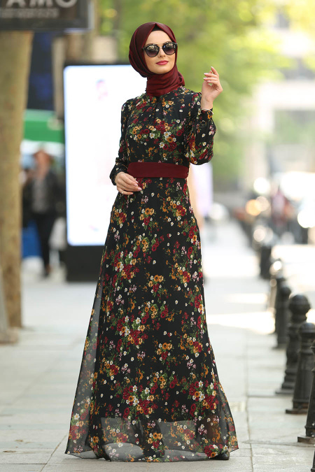Noir - Nayla Collection - Robe Hijab 81530S