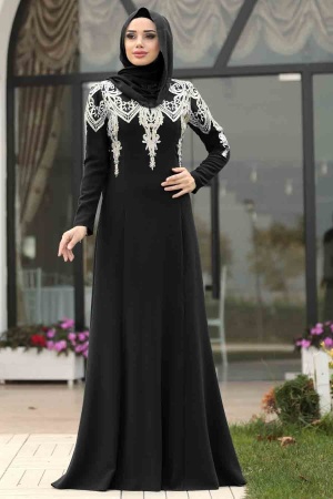 Noir - Nayla Collection - Robes de Soirée 20130S - 1