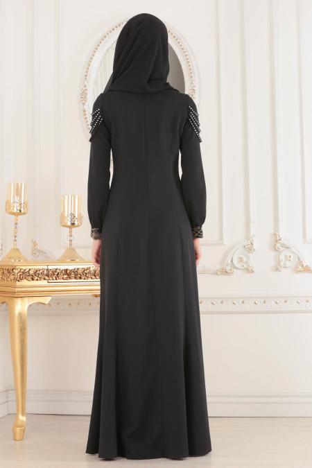 Noir - Nayla Collection - Robes de Soirée 4031S - 2