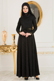 Noir - Nayla Collection - Robes de Soirée 40370S - Thumbnail