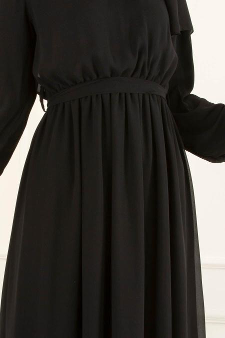 Noir - Nayla Collection - Robes de Soirée 4147S - 3