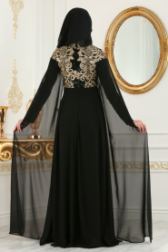 Noir - Nayla Collection - Robes de Soirée 8078S - Thumbnail