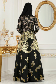 Noir - Nayla Collection - Robes de Soirée 82456S - Thumbnail