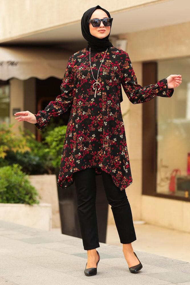 Noir - Nayla Collection - Tunique Hijab 1120S - 1