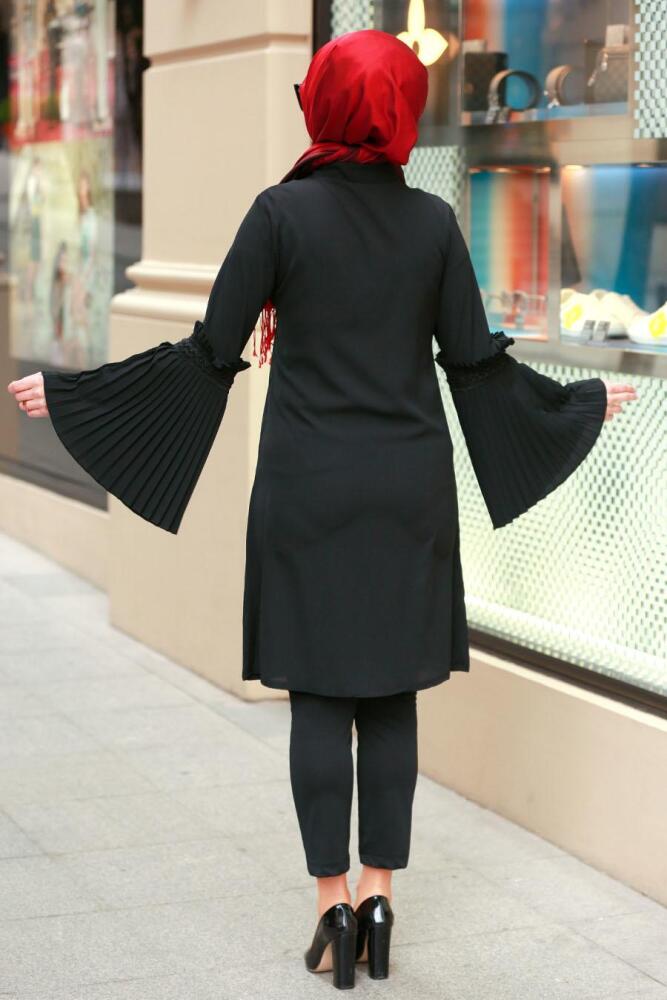 Noir- Nayla Collection - Tunique Hijab 40170S - 2